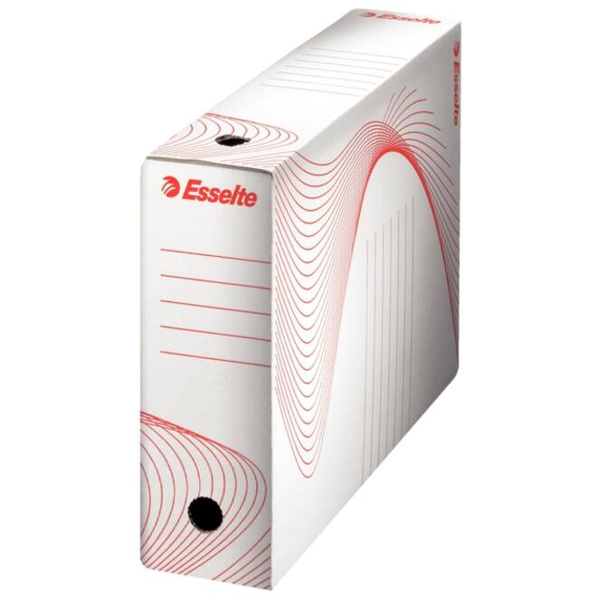 Archiefdoos Esselte Boxycolor 80mm 250x352mm wit (25)