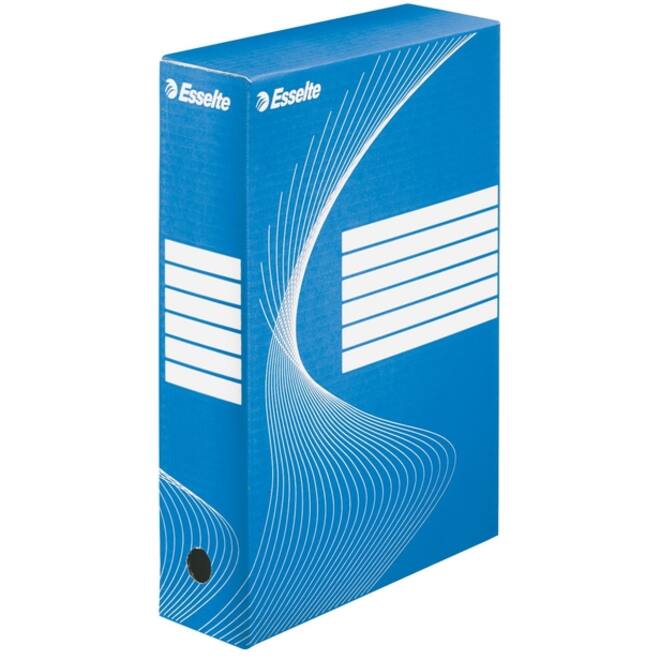 Archiefdoos Esselte Boxycolor 80mm 352x250mm blauw
