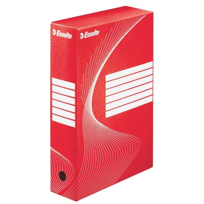 Archiefdoos Esselte Boxycolor 80mm 352x250mm rood