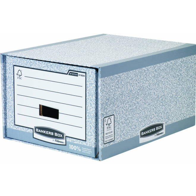 Archieflade Bankers Box A4 System A4 grijs
