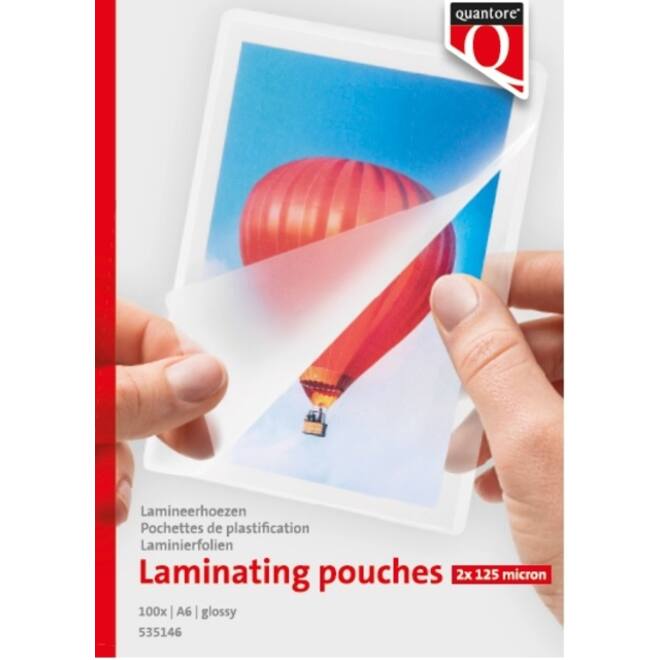 Lamineerhoes Quantore A6 2x125micron 100stuks