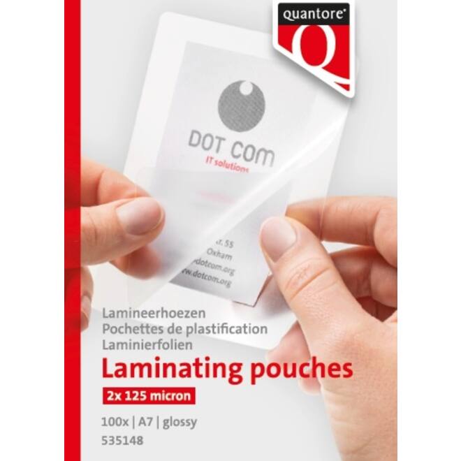 Lamineerhoes Quantore A7 2x125micron 100stuks