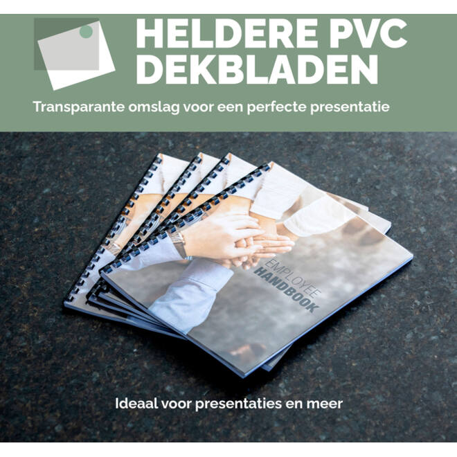 Voorblad Fellowes A4 PVC 300micron 100stuks