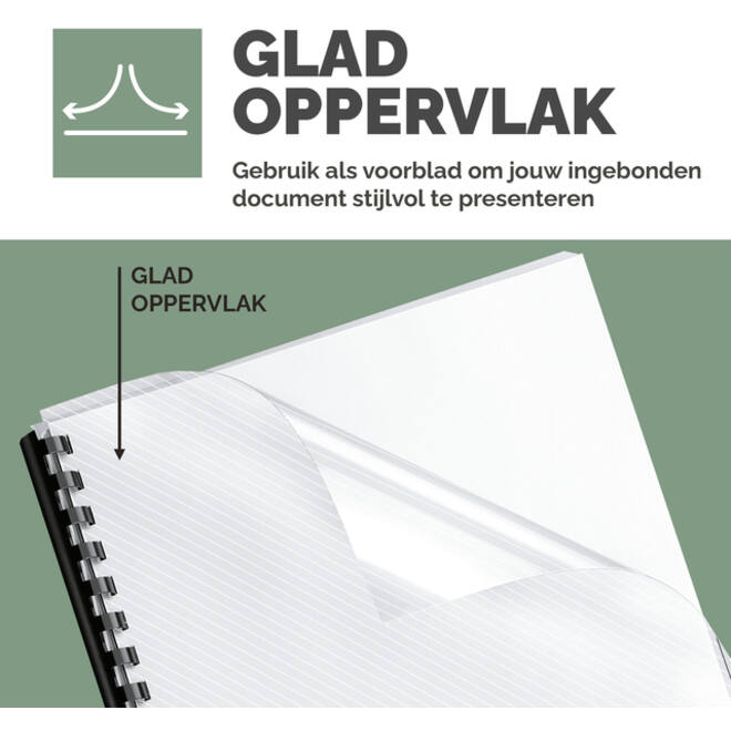 Voorblad Fellowes A4 PVC 300micron 100stuks