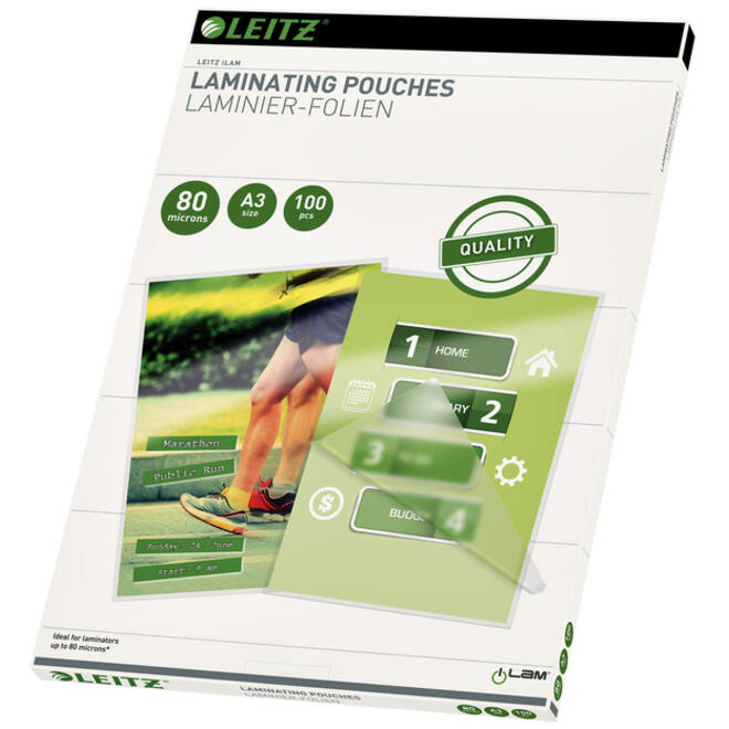 Lamineerhoes Leitz iLAM A3 2x80micron EVA 100stuks