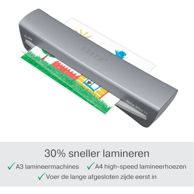 Lamineermachine Leitz iLAM Home Office A3 grijs