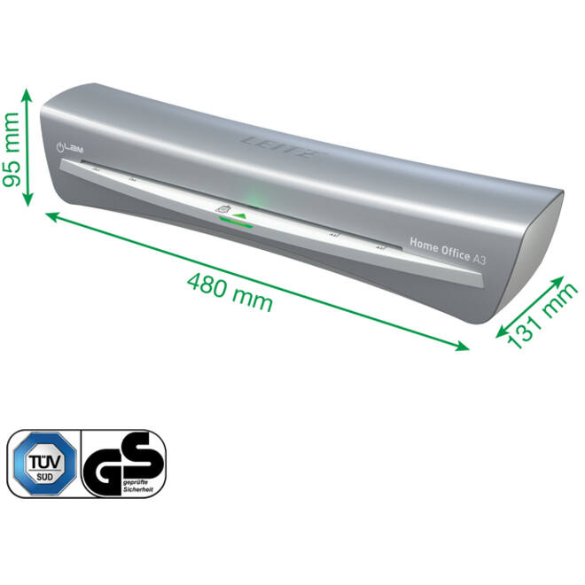 Lamineermachine Leitz iLAM Home Office A3 grijs