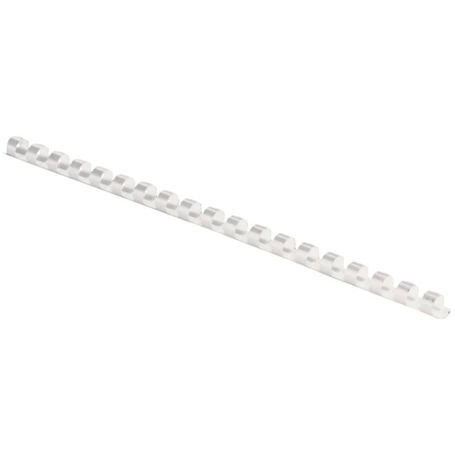 Bindrug Fellowes 8mm 21rings A4 wit 100stuks