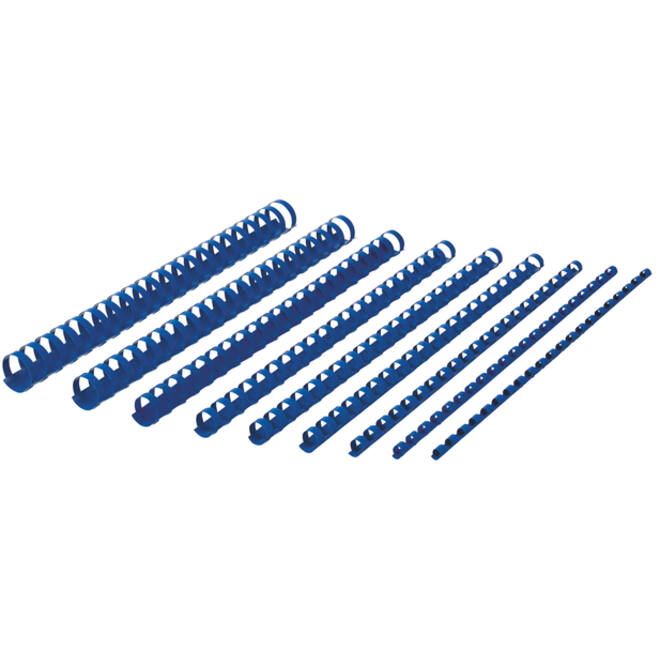 Bindrug GBC 6mm 21rings A4 blauw 100 stuks