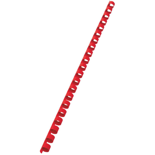 Bindrug GBC 10mm 21rings A4 rood 100stuks