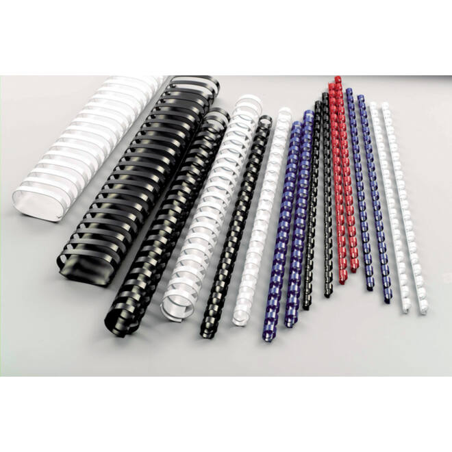 Bindrug GBC 10mm 21rings A4 rood 100stuks