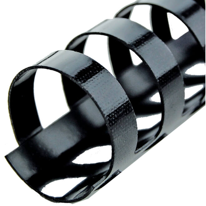 Bindrug GBC 19mm 21rings A4 zwart 100stuks