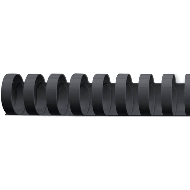 Bindrug GBC 19mm 21rings A4 zwart 100stuks
