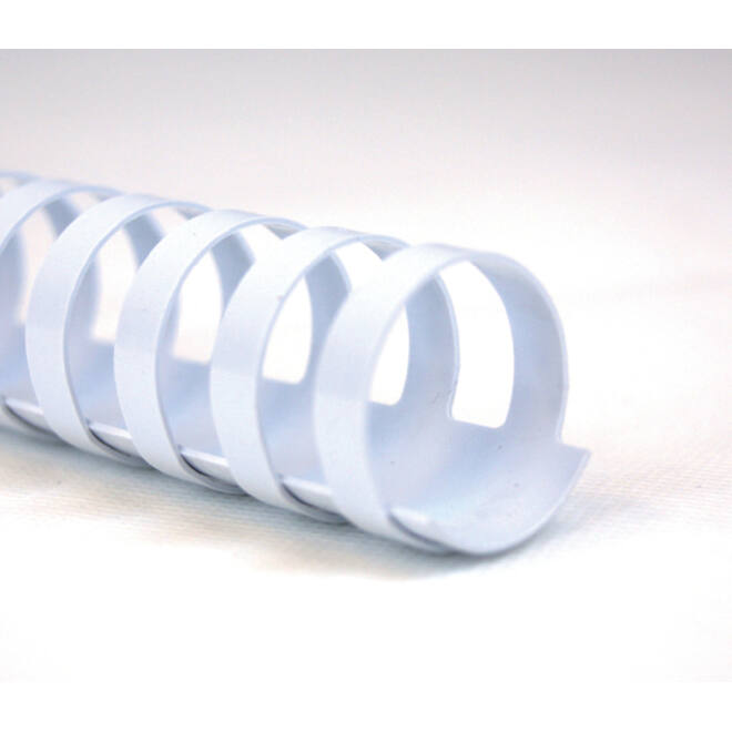 Bindrug GBC 25mm 21rings A4 wit 50 stuks