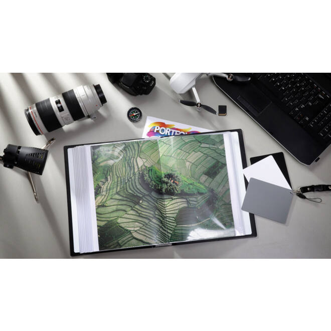 Showmap Rillstab A4 12 kanaals 120-tassen zwart