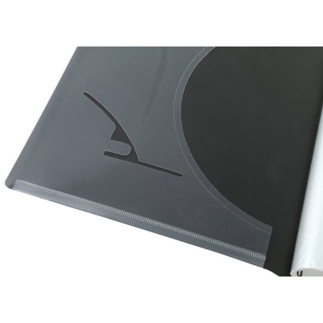 Showmap Opus 2 A4 frontview 10-tassen antraciet