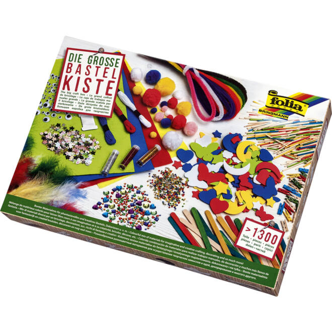 Hobby artikelen Folia met meer dan 1300 stuks assorti