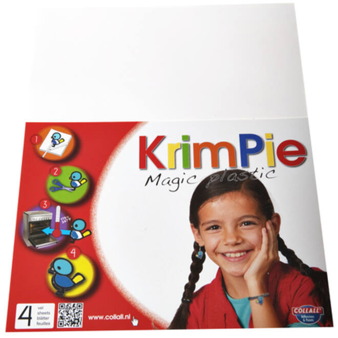 Krimpievel Collall Magic Plastic wit set à 4 vel