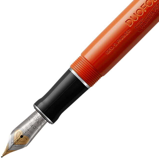 Vulpen Parker Duofold Classic Vintage big red lacquer 18k CT medium