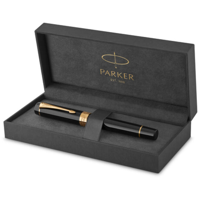 Vulpen Parker Duofold Classic black 18k GT fijn