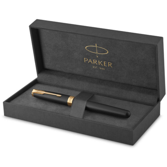 Vulpen Parker Sonnet matte black lacquer GT medium