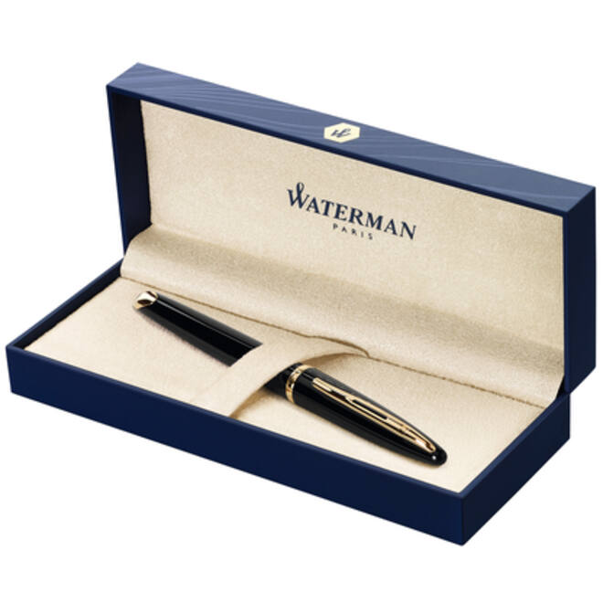 Vulpen Waterman Carene Sea black lacquer GT medium
