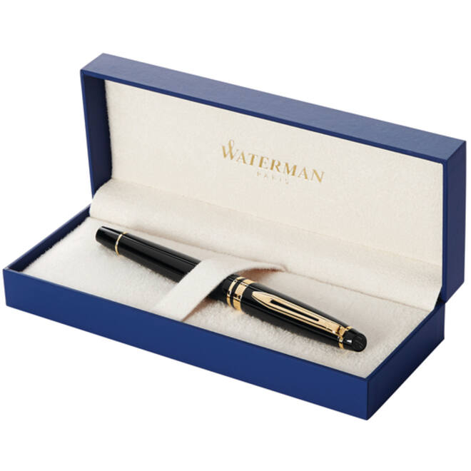 Vulpen Waterman Expert black lacquer GT fijn