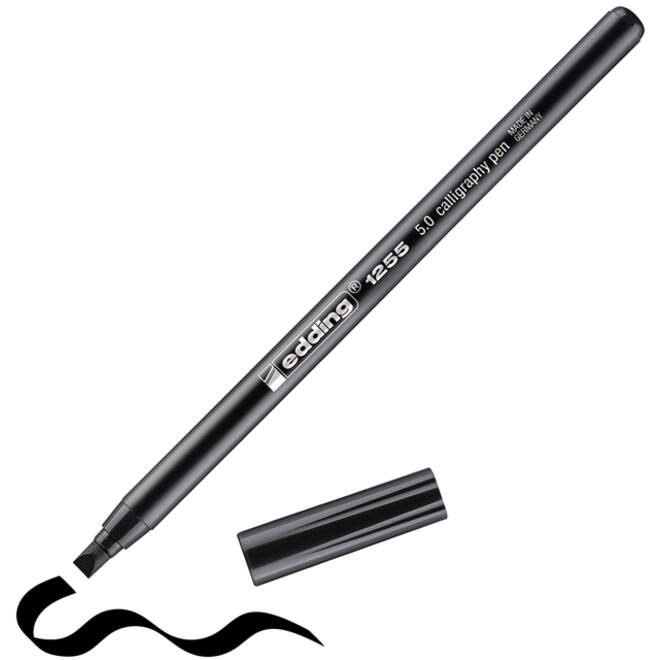 Kalligrafiepen edding 1255 5.0mm zwart