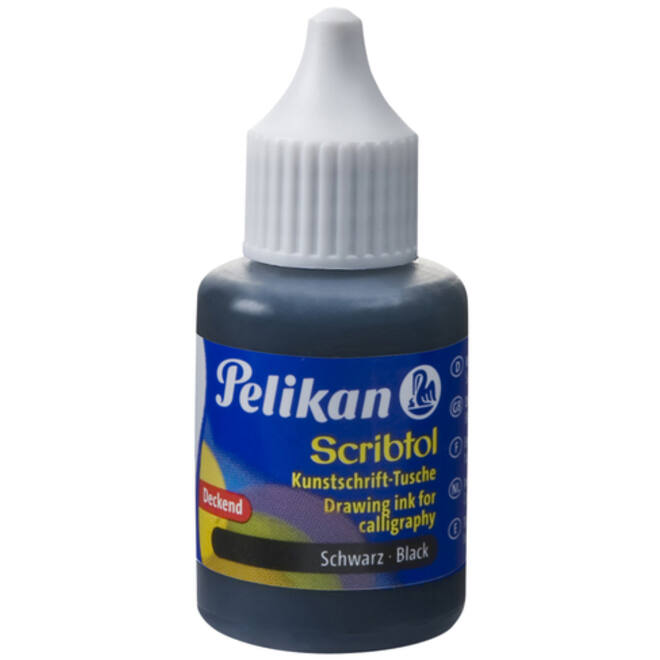 Oostindische inkt Pelikan flacon 30ml zwart