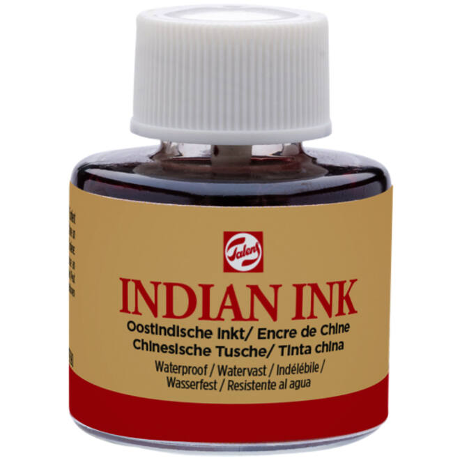 Oost-Indische inkt Talens zwart 11ml