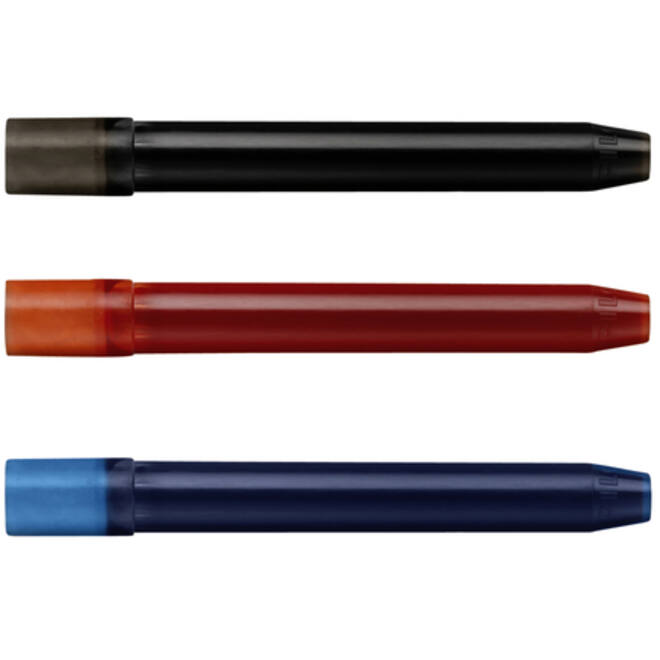 Inktpatroon PILOT Begreen Hi-Tecpoint V5/V7 zwart set à 3 stuks