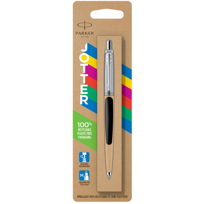 Balpen Parker Jotter Original black CT medium blister à 1 stuk