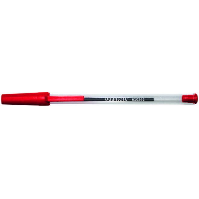 Balpen Quantore Stick rood medium