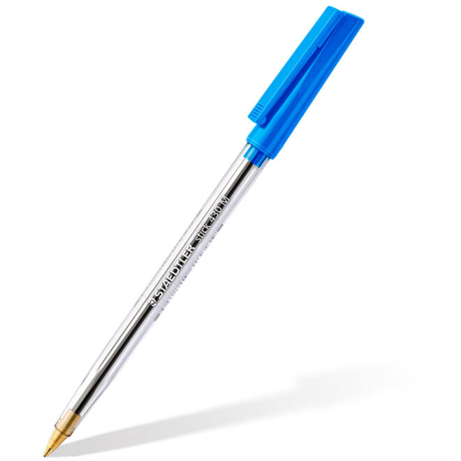Balpen Staedtler Stick 430 blauw medium