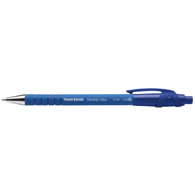 Balpen Paper Mate Flexgrip Ultra medium blauw