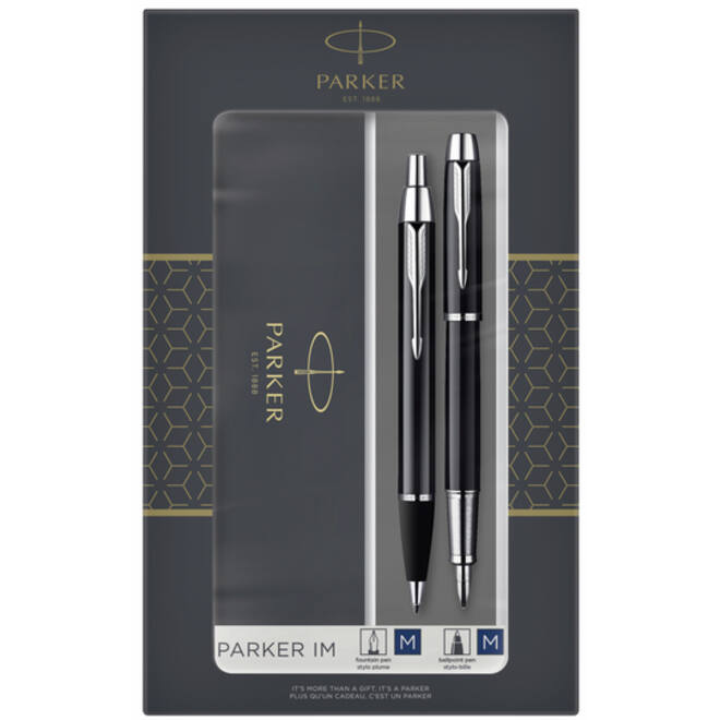 Balpen en vulpen Parker IM black CT medium