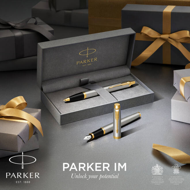 Balpen en Rollerpen Parker IM brushed metal GT medium