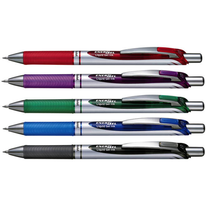 Gelschrijver Pentel BL77 Energel medium rood
