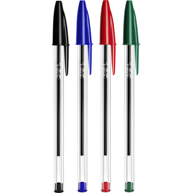 Balpen Bic Cristal medium rood