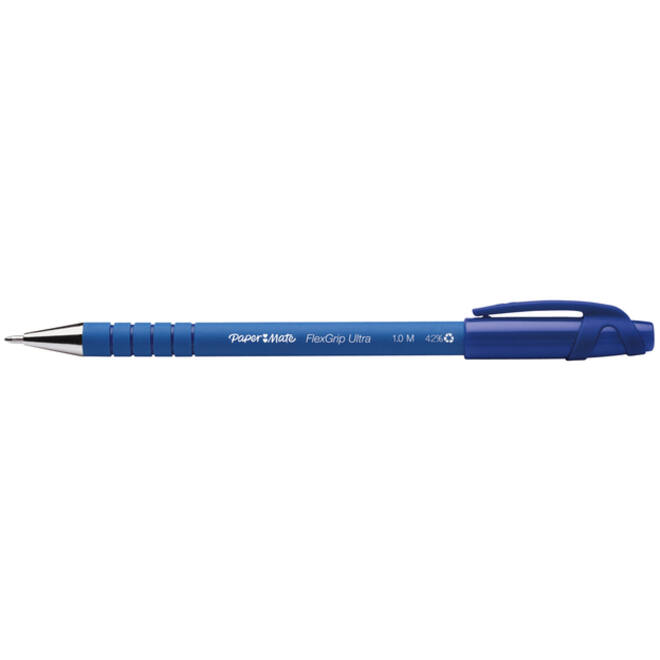Balpen Paper Mate Flexgrip Ultra stick medium blauw