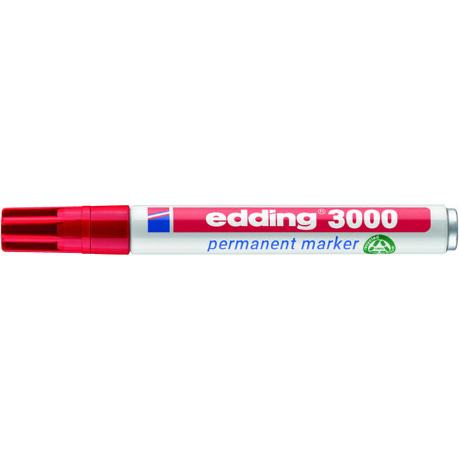 Viltstift edding 3000 rond 1.5-3mm rood