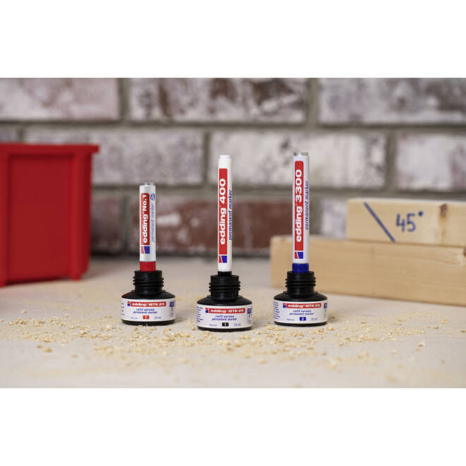 Viltstift edding 3300 schuin 1-5mm zwart blister à 1 stuk
