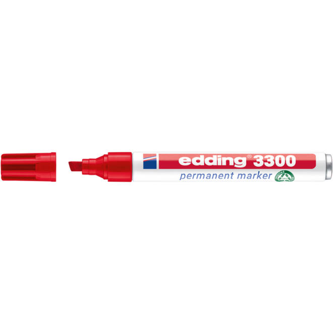 Viltstift edding 3300 schuin 1-5mm rood