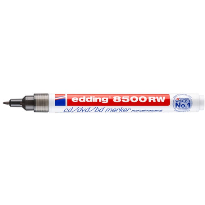 Cd marker edding 8500 rond 1.0mm zwart