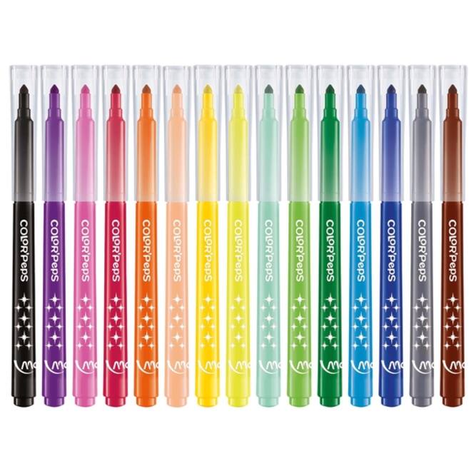 Viltstift Maped Color'Peps Long Life set á 15 kleuren