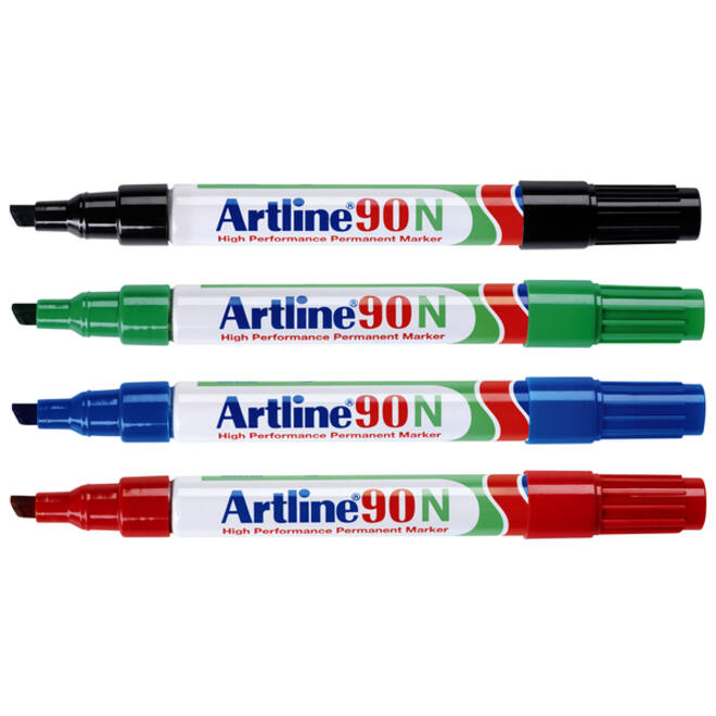 Viltstift Artline 90 schuin 2-5mm zwart