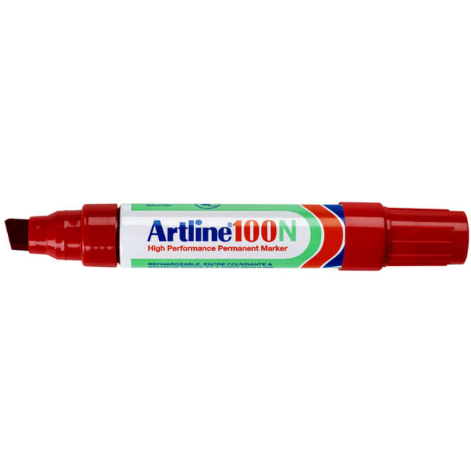 Viltstift Artline 100 schuin 7.5-12mm rood