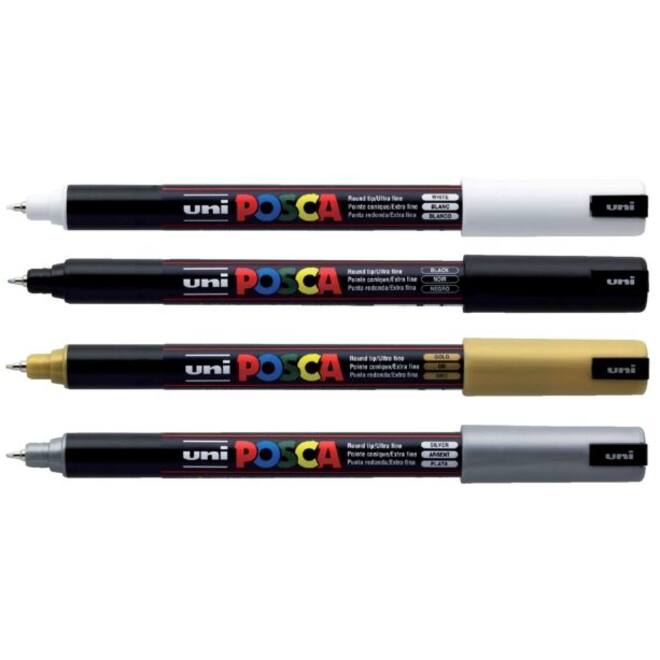Verfstift Posca PC1MR extra fijn wit