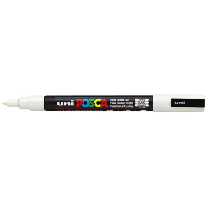 Verfstift Posca PC3M fijn wit