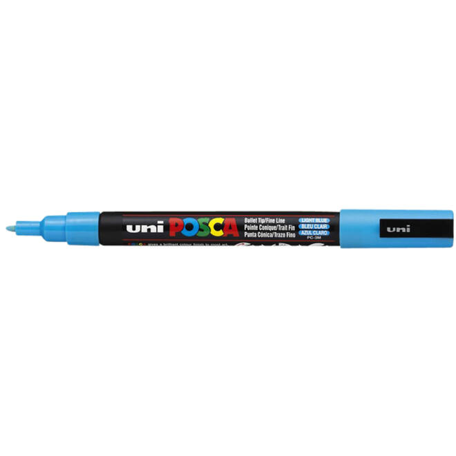 Verfstift Posca PC3M fijn lichtblauw